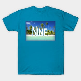 Nine Year old Tropical Beach T-Shirt